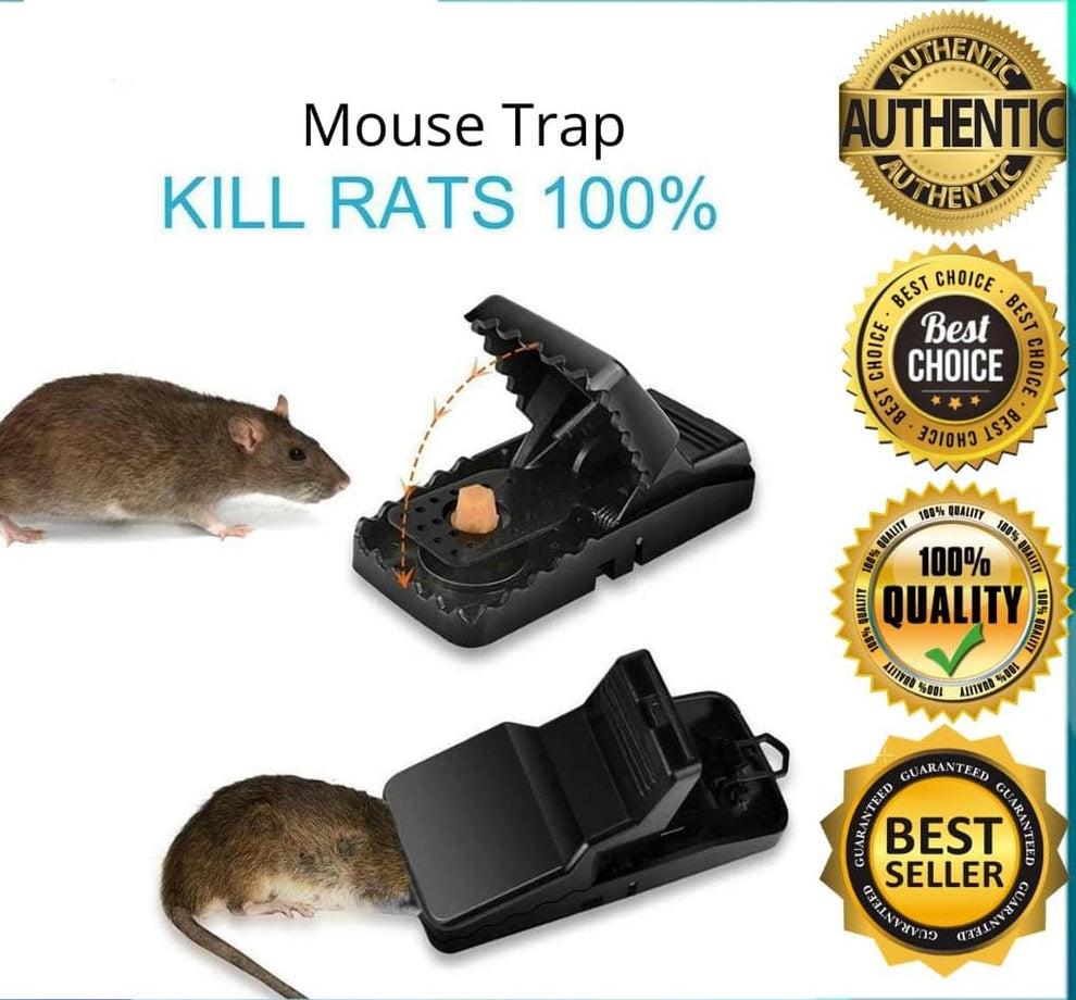 Heavy-Duty Black Mouse Trap 🐭💥 | Safe, Reusable & Powerful Grip