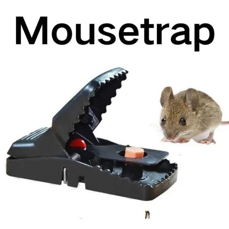 Heavy-Duty Black Mouse Trap 🐭💥 | Safe, Reusable & Powerful Grip